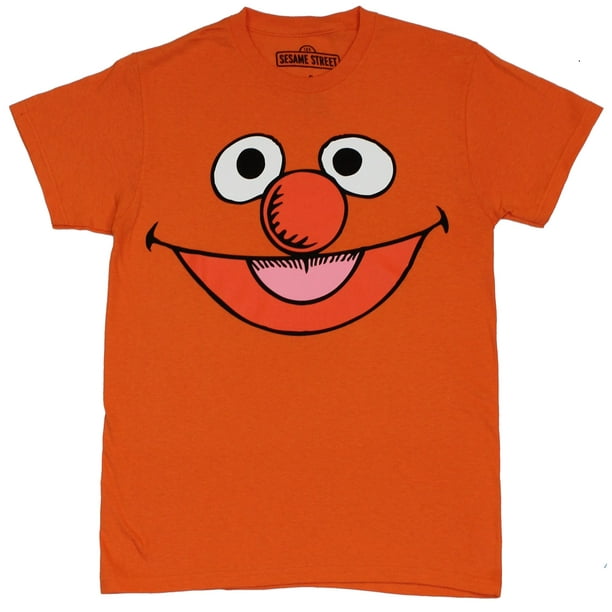 Sesame Street My Name is Ernie T-shirt Men's Orange Official Licensed X-Large 